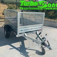 Rimorchio Ellebi frenato con ruote esterne