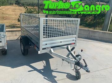 Rimorchio Ellebi frenato con ruote esterne