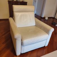 Poltrona vera pelle Loran salotti