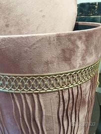 Puff contenitore  rosa antico