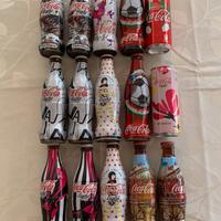 13 Bottiglie 2 lattine Coca Cola Limited Edition