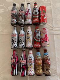 13 Bottiglie 2 lattine Coca Cola Limited Edition