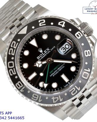 ROLEX GMT Master II 126710GRNR Bruce Wayne NEW