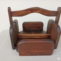 Portatovaglioli in legno massello