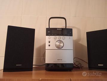 Stereo Sony cassette e disco
