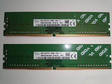 16 GB Ram 8+8 ddr4