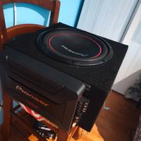 Subwoofer Pioneer e amplificatore