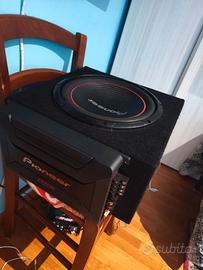 Subwoofer Pioneer e amplificatore