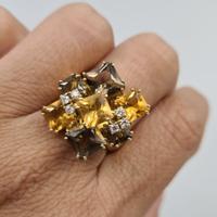 Anello Salvini in Oro 18 kt con Pietre Preziose