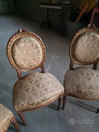 salotto d'epoca stile Luigi XVI