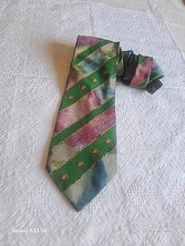 Cravatta  vintage anni 80  a  Regata tema equestre