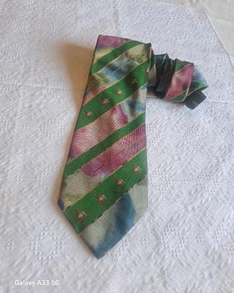 Cravatta  vintage anni 80  a  Regata tema equestre
