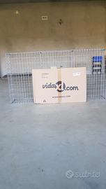 gabbione con copertura in acciaio