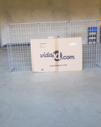 gabbione con copertura in acciaio