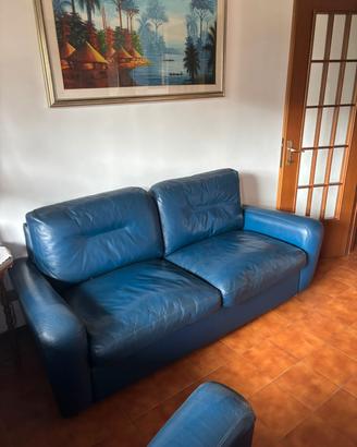 divano e poltrona pelle €500