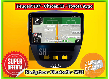 Radio navigatore Citroen C1 - Toyota Aygo - 107