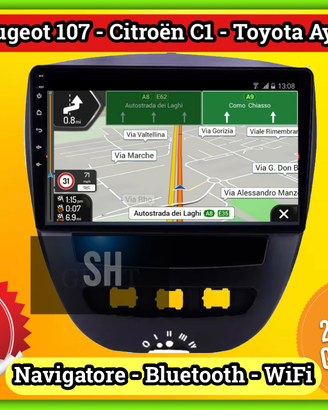 Radio navigatore Citroen C1 - Toyota Aygo - 107