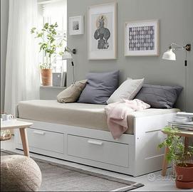 letto BRIMNES IKEA colore bianco ( singolo/doppio)