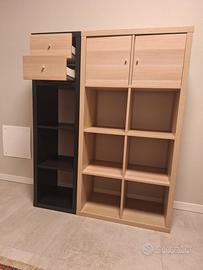 Libreria/Scaffale a cubi (Stile Kallax) - 2 Moduli