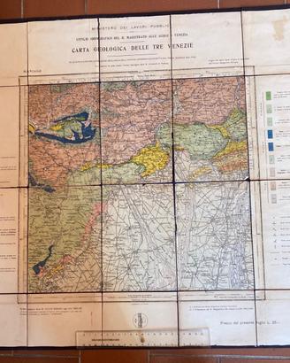 Carta geologica Maniago 1927
