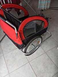 Passeggino /rimorchio bici 2 posti