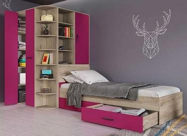 Cameretta 352x124cm con cabina armadio