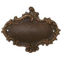 Targa porta nome in ottone realizzata a mano