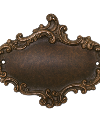 Targa porta nome in ottone realizzata a mano