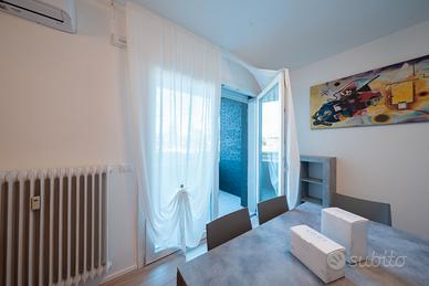 Bilocale a (tv) arredato con box e terrazza