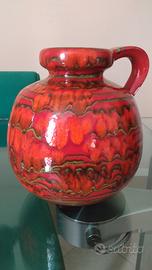 vaso vintage rosso West Germany 
