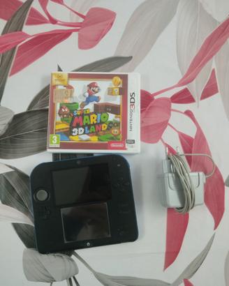 Nintendo 2DS+Super Mario 3D Land+caricatore