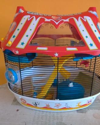 Gabbia Criceti Circus Ruota Scale Trasportino Pet