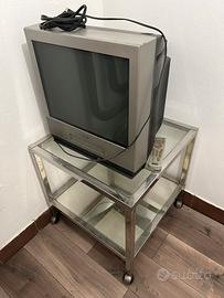 TV CRT Sony Trinitron + Carrello Porta TV