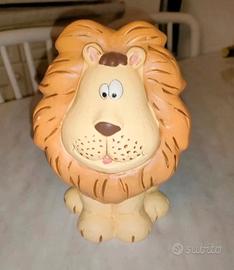 Salvadanaio Leone Ceramica