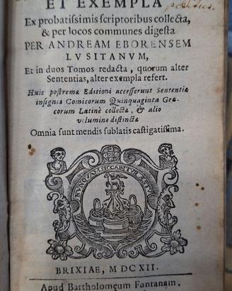 Sententiae et exempla libro antico