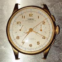 OROLOGIO CRONOGRAFO AUREOLE SWISS ORO 750 18K