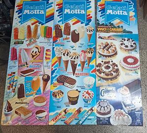N.3 Tabella insegna gelati Motta 1994/95 in lire