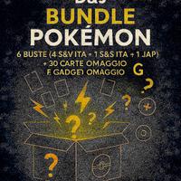 Lotto Pokémon: 6 Buste + 2 Carte Rare + Omaggi