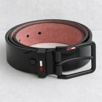 Cintura Uomo Nera Ecopelle 120cm Fibbia Nera