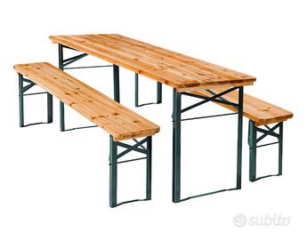 Set di 3 tavole e 6 panchine