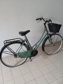 bicicletta da passeggio colore verde 