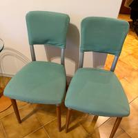 4 sedie da pranzo moderne verde acqua