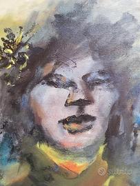 MINO MACCARI: Olio su Tela cm. 50x35 - Archiviato