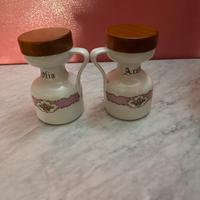 set vintage olio e aceto in ceramica