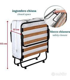 brandita letto pieghevole 80×190