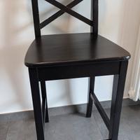 Sgabello con schienale INGOLF IKEA (Set 4 sedie)