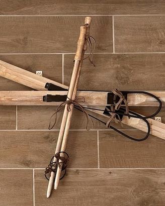 Sci legno vintage da arredamento