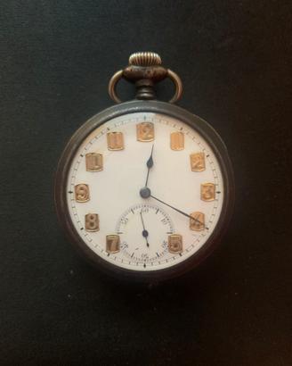 Orologio da tasca con numerazione dorata