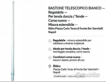 Bastone estendibile per tenda 