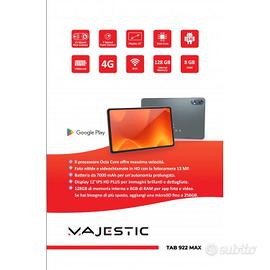 Majestic tab 922 8/128 4g 12 pollici nuovo
